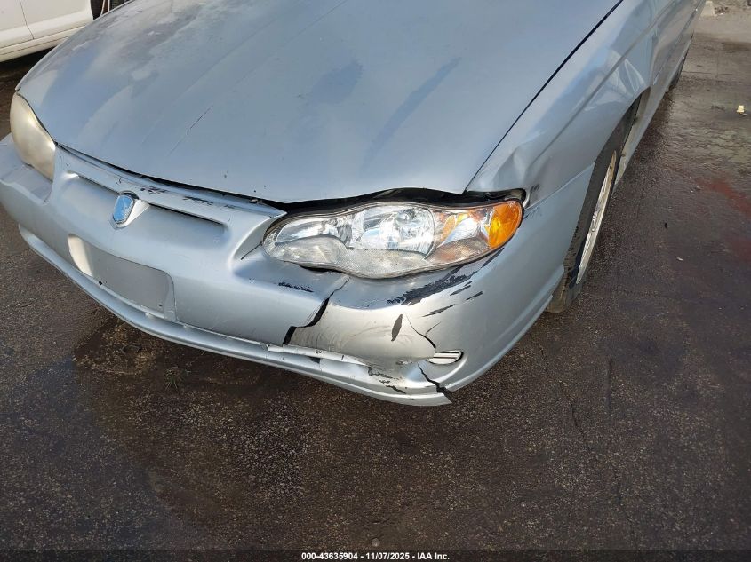 2004 Chevrolet Monte Carlo Ls VIN: 2G1WW12E749392499 Lot: 43635904