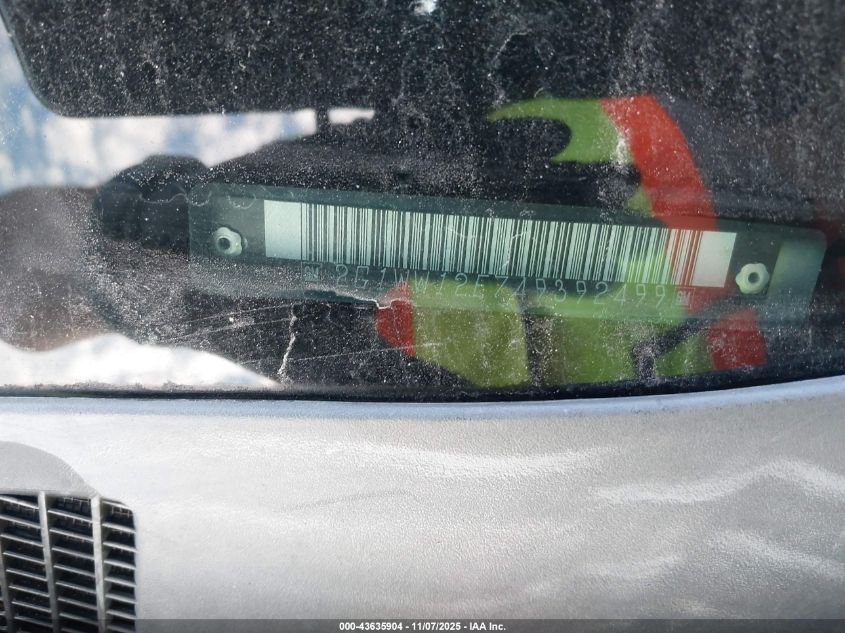 2004 Chevrolet Monte Carlo Ls VIN: 2G1WW12E749392499 Lot: 43635904