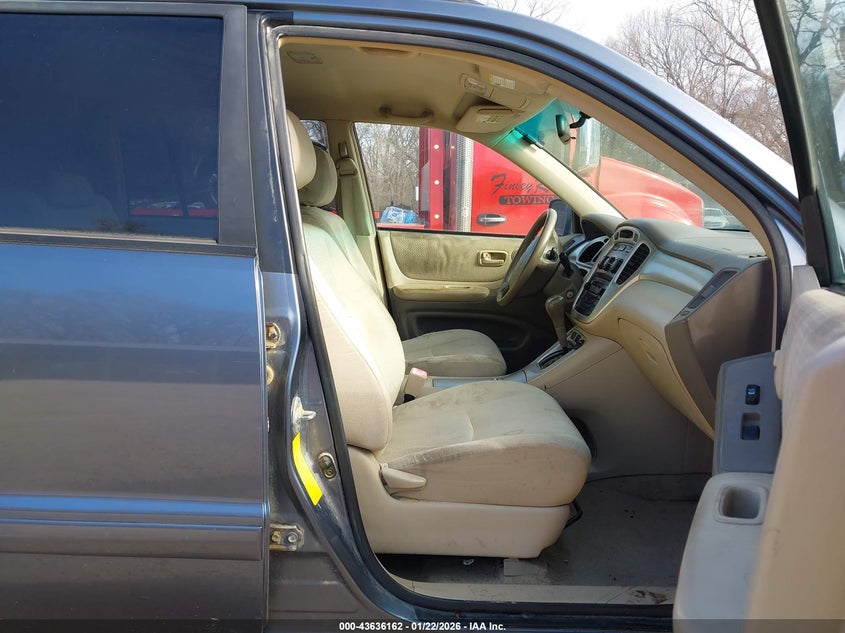 2007 TOYOTA HIGHLANDER SPORT UTILITY VEHICLE 2.4L I-4 DOHC, VVT, 155HP