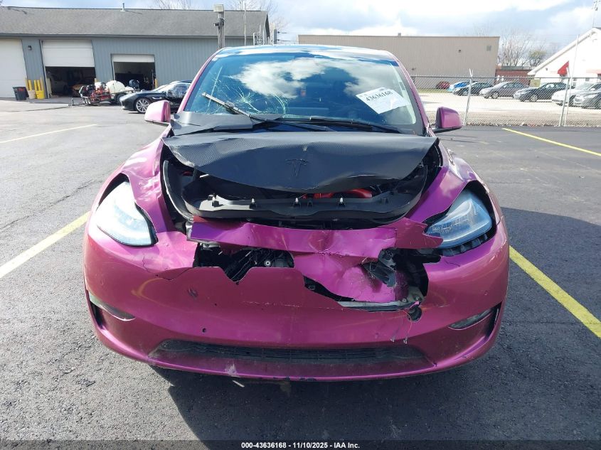 2021 Tesla Model Y Long Range Dual Motor All-Wheel Drive VIN: 5YJYGDEEXMF192450 Lot: 43636168