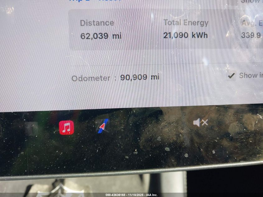 2021 Tesla Model Y Long Range Dual Motor All-Wheel Drive VIN: 5YJYGDEEXMF192450 Lot: 43636168