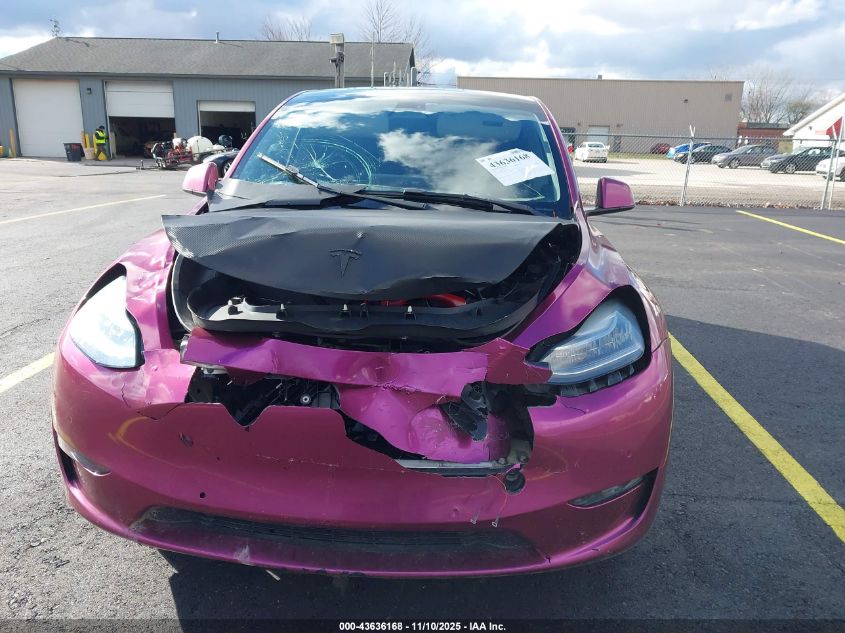 2021 Tesla Model Y Long Range Dual Motor All-Wheel Drive VIN: 5YJYGDEEXMF192450 Lot: 43636168