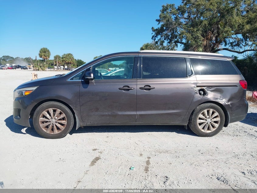2016 Kia Sedona Ex VIN: KNDMC5C18G6168437 Lot: 43636189