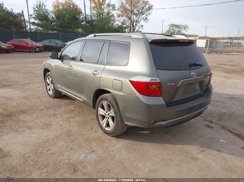2008 Toyota Highlander Sport VIN: JTEES43A082071805 Lot: 43636242