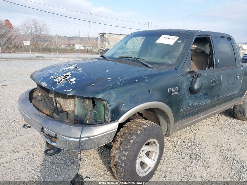 2001 Ford F-150 King Ranch Edition/Lariat/Xlt VIN: 1FTRW08W51KB85828 Lot: 43636253