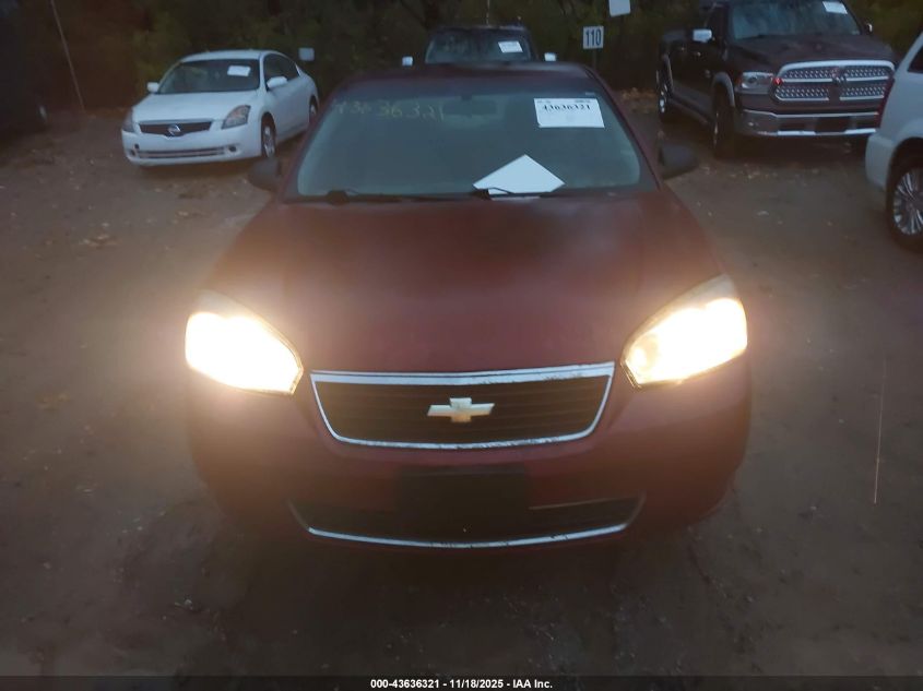 2007 Chevrolet Malibu Ls VIN: 1G1ZS58F97F278886 Lot: 43636321