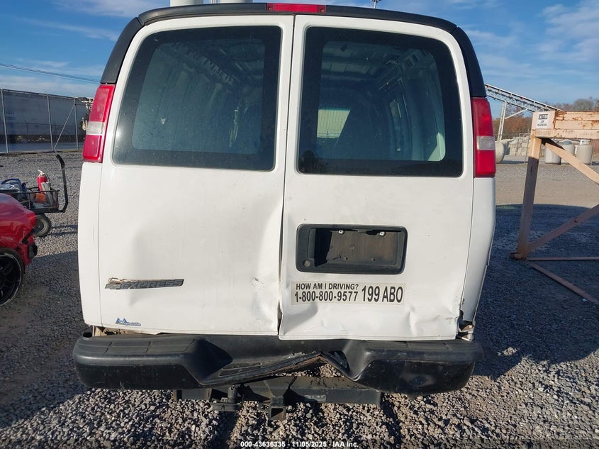 2017 CHEVROLET EXPRESS 2500 WORK VAN 1GCWGAFG3H1209433