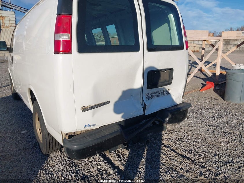 2017 CHEVROLET EXPRESS 2500 WORK VAN 1GCWGAFG3H1209433