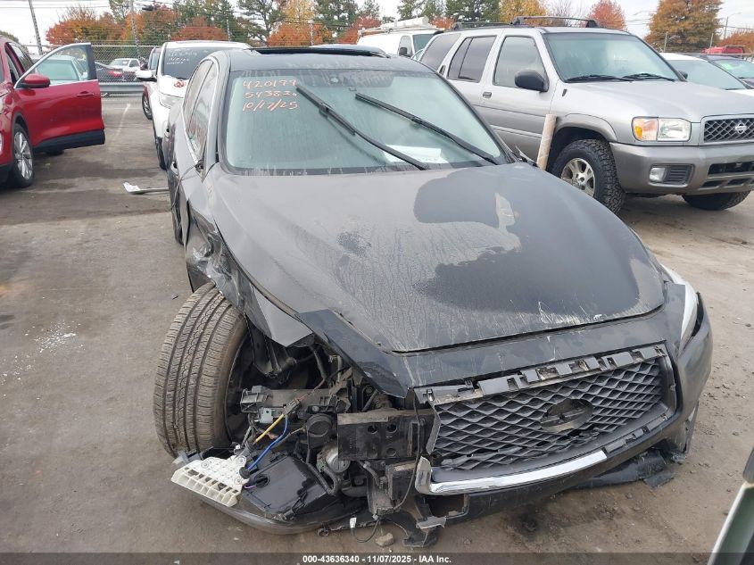 2019 Infiniti Q50 3.0T Luxe VIN: JN1EV7AP0KM543830 Lot: 43636340