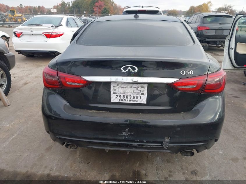 2019 Infiniti Q50 3.0T Luxe VIN: JN1EV7AP0KM543830 Lot: 43636340