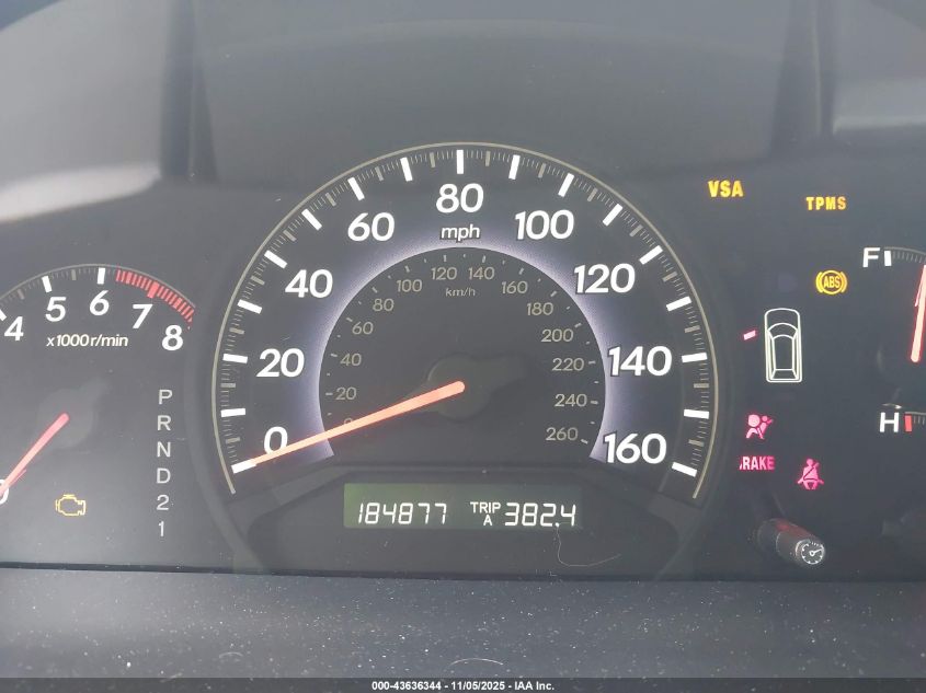 2008 Honda Odyssey Ex-L VIN: 5FNRL38688B411734 Lot: 43636344