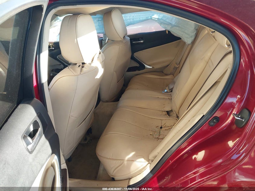 2007 Lexus Is 250 VIN: JTHBK262072044441 Lot: 43636387
