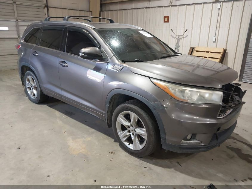 2015 TOYOTA HIGHLANDER LIMITED PLATINUM V6 - 5TDDKRFH5FS115941