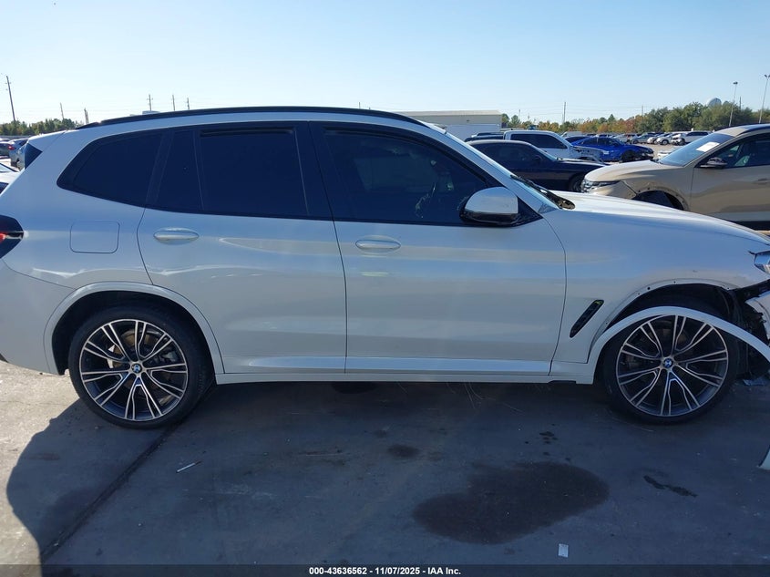 2022 BMW X3 SDRIVE30I - 5UX43DP09N9K81688