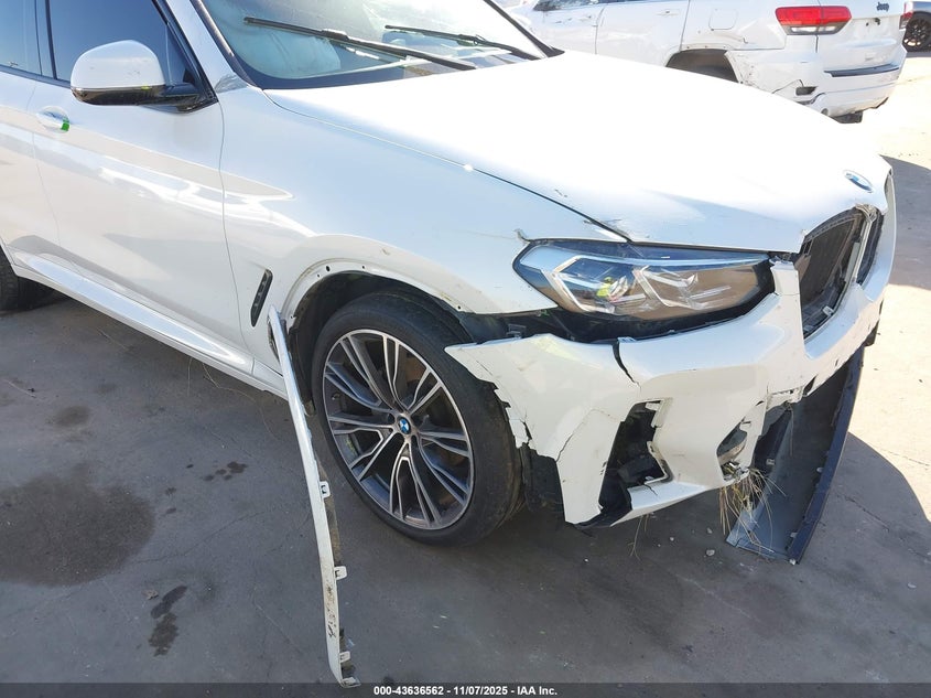 2022 BMW X3 SDRIVE30I - 5UX43DP09N9K81688