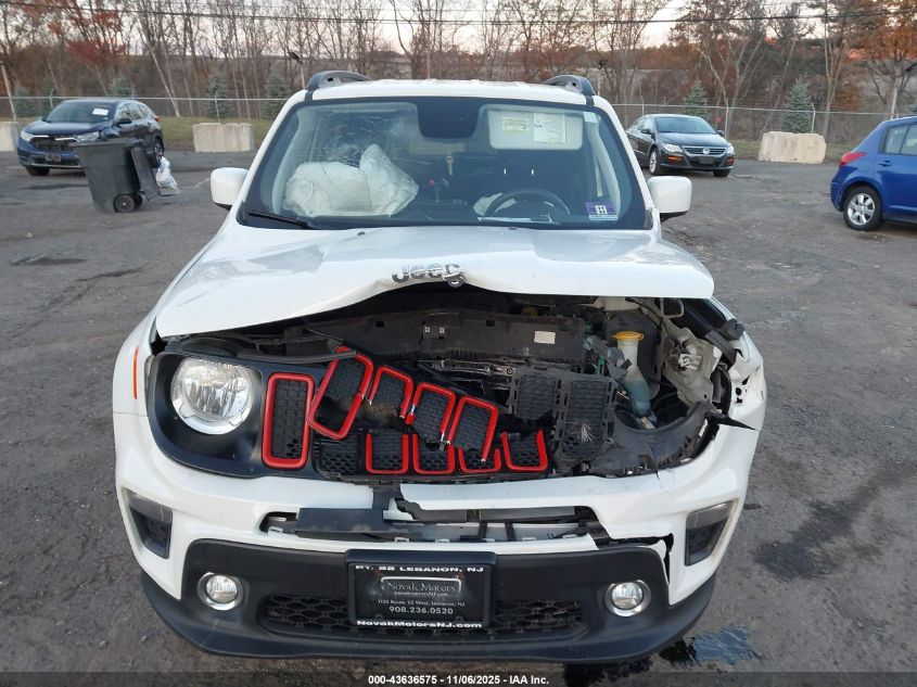 2019 Jeep Renegade Latitude 4X4 VIN: ZACNJBBB5KPK15168 Lot: 43636575