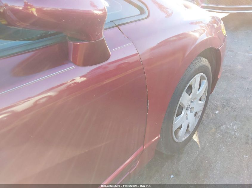 2008 Honda Civic Lx VIN: 2HGFA16588H520942 Lot: 43636599