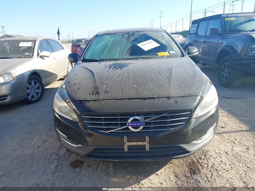 2016 Volvo S60 T5 Premier VIN: YV1612TK7G2411923 Lot: 43636606