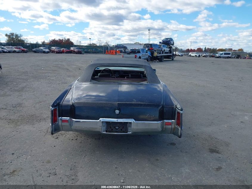 1972 Cadillac Eldorado VIN: 6L67S2Q419706 Lot: 43636647