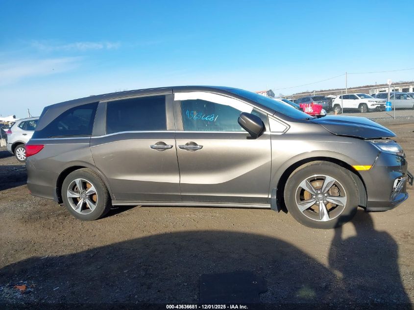 2018 Honda Odyssey Touring VIN: 5FNRL6H8XJB066893 Lot: 43636681