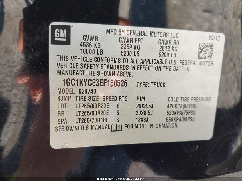 2014 CHEVROLET SILVERADO 2500HD LTZ - 1GC1KYC83EF150526