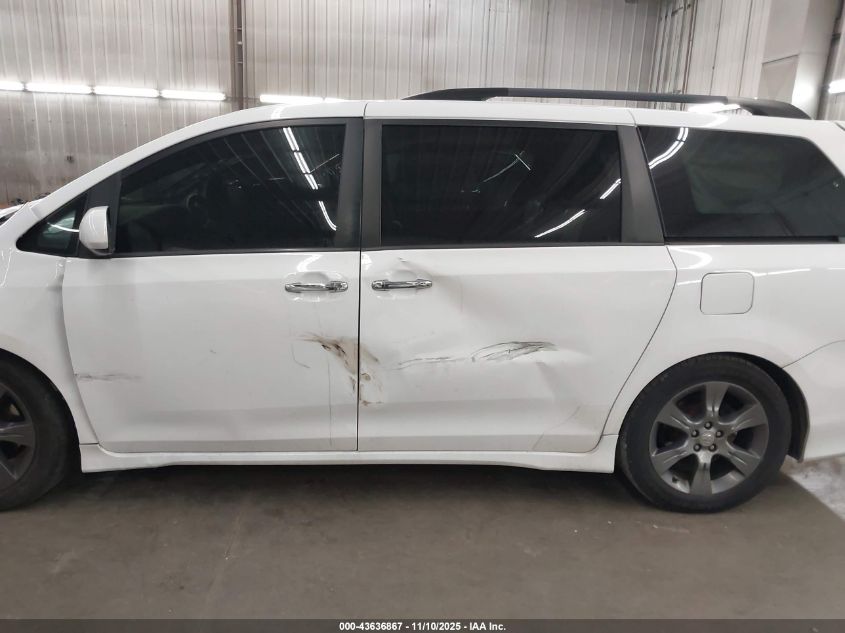 2015 Toyota Sienna Sport VIN: 5TDXK3DC2FS618019 Lot: 43636867