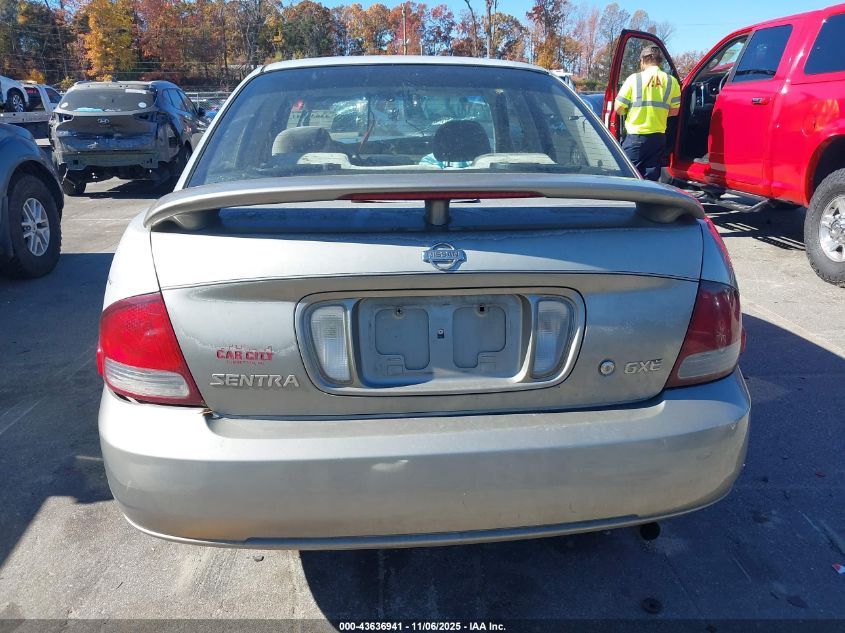 2002 Nissan Sentra Gxe VIN: 3N1CB51D02L663471 Lot: 43636941