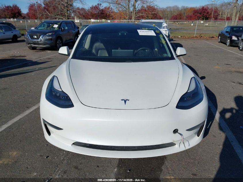 2021 Tesla Model 3 Standard Range Plus Rear-Wheel Drive VIN: 5YJ3E1EA2MF987066 Lot: 43636959