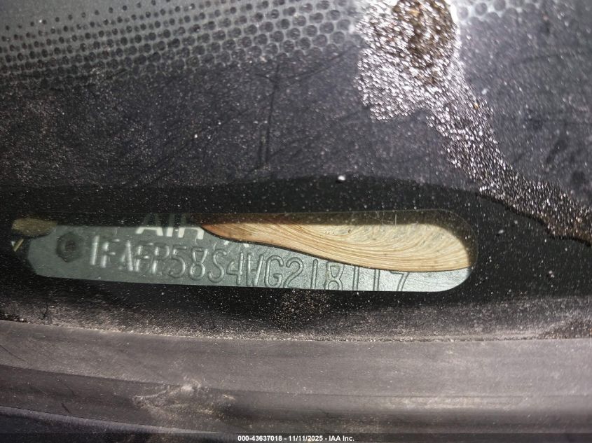 1998 Ford Taurus Se VIN: 1FAFP58S4WG218117 Lot: 43637018