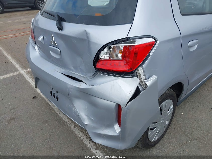 2024 Mitsubishi Mirage Es/Le VIN: ML32AUHJ8RH027393 Lot: 43637047