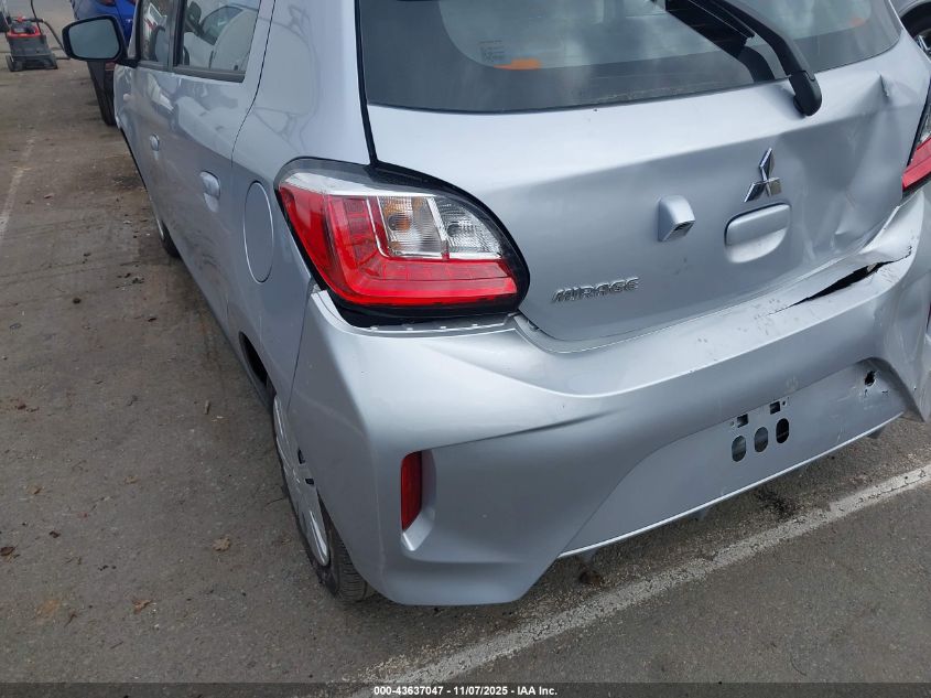 2024 Mitsubishi Mirage Es/Le VIN: ML32AUHJ8RH027393 Lot: 43637047