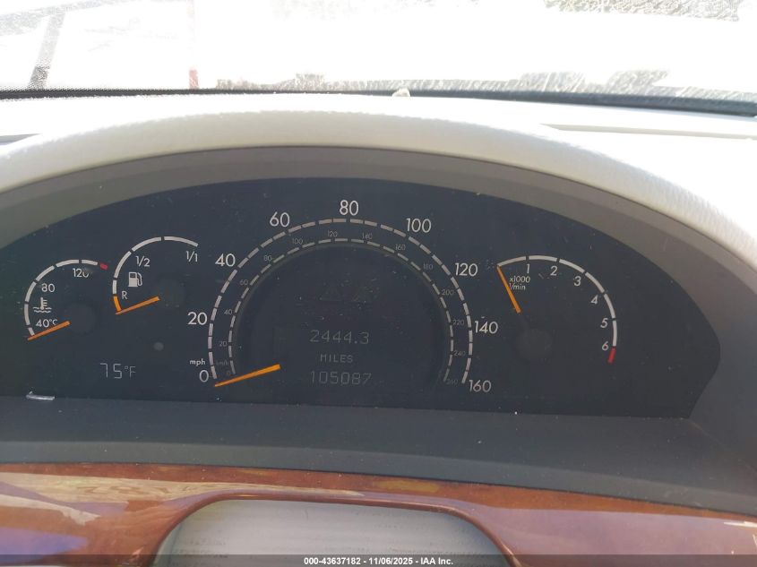 2003 Mercedes-Benz S 430 VIN: WDBNG70J53A339529 Lot: 43637182