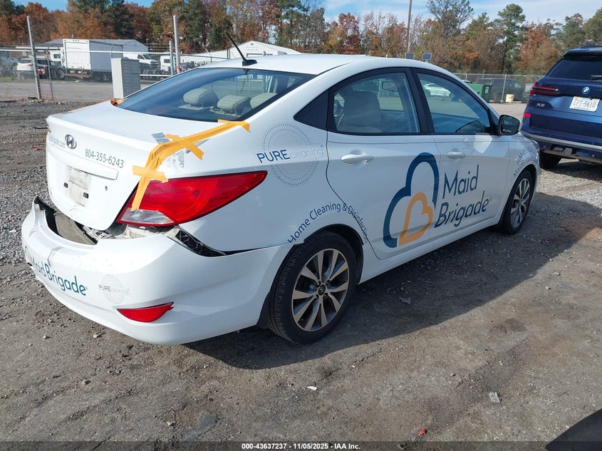 2017 Hyundai Accent Value Edition VIN: KMHCT4AE5HU334823 Lot: 43637237