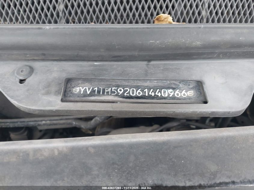 2006 Volvo S80 2.5T VIN: YV1TH592061440966 Lot: 43637265