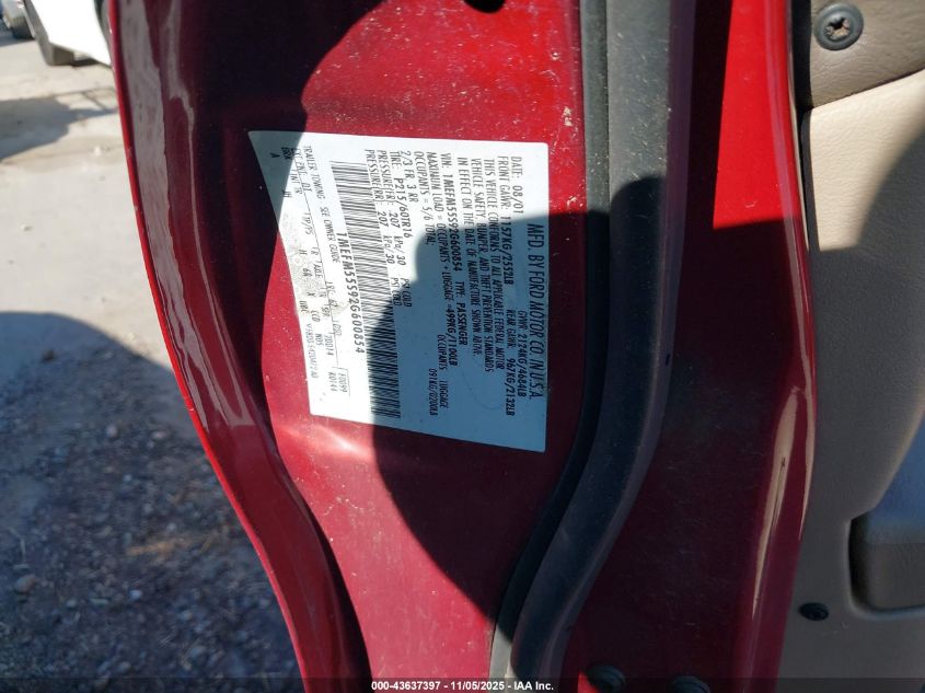 2002 Mercury Sable Ls Premium VIN: 1MEFM55S92G600854 Lot: 43637397