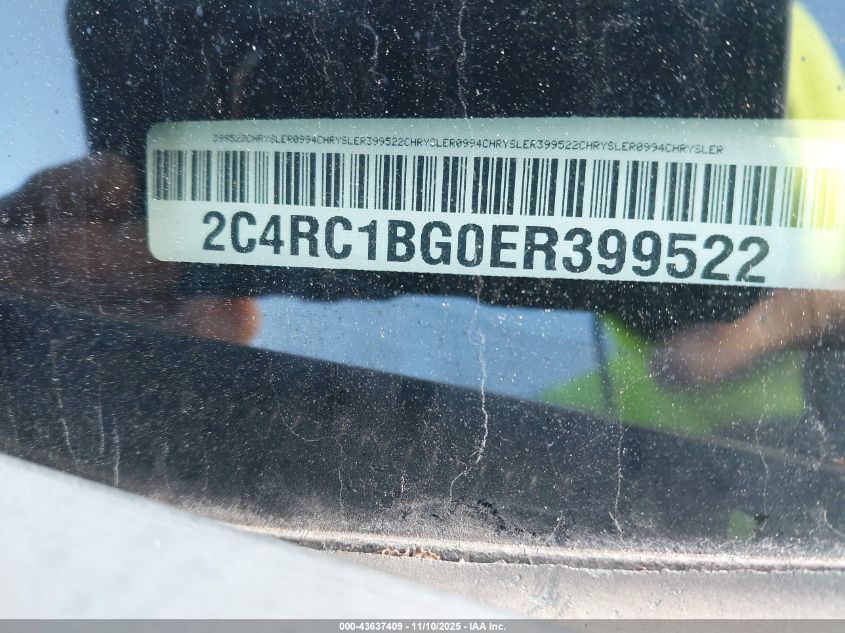 2014 Chrysler Town & Country Touring VIN: 2C4RC1BG0ER399522 Lot: 43637409