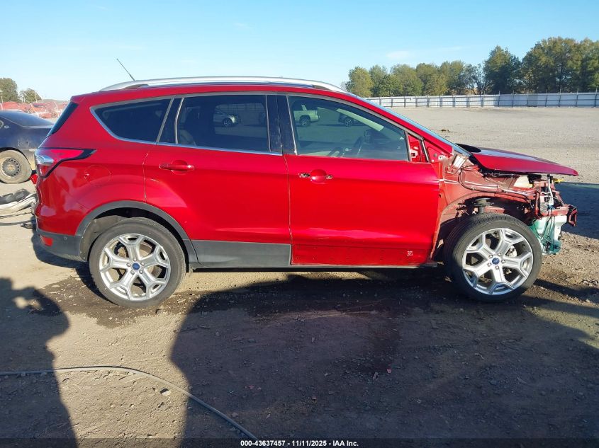 2018 Ford Escape Titanium VIN: 1FMCU0J92JUD03835 Lot: 43637457
