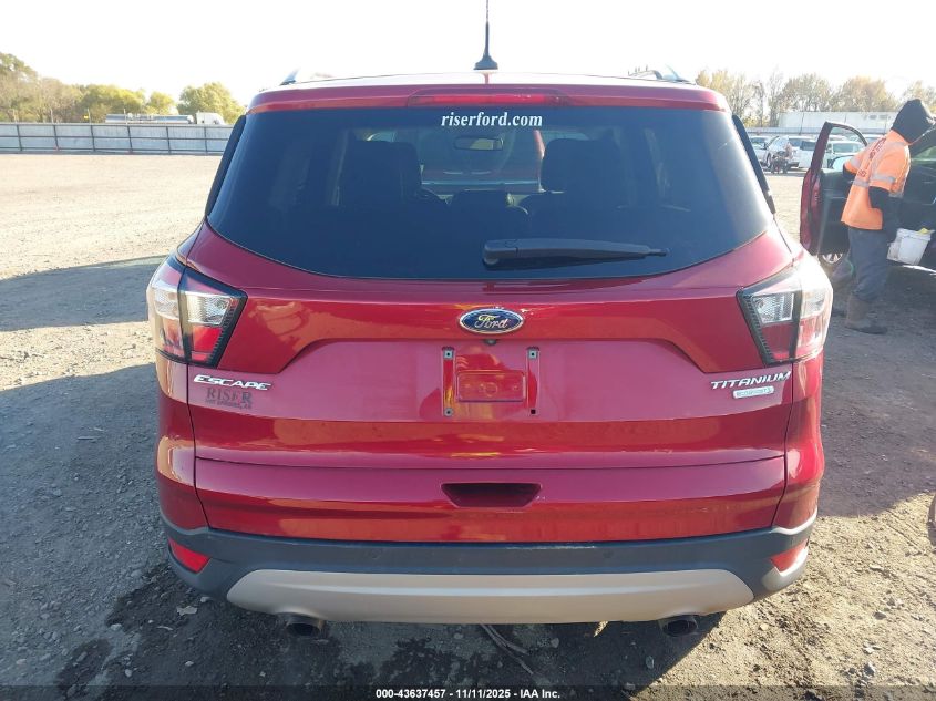 2018 Ford Escape Titanium VIN: 1FMCU0J92JUD03835 Lot: 43637457