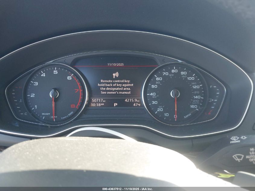 2019 Audi Q5 45 Premium VIN: WA1ANAFY9K2043584 Lot: 43637512