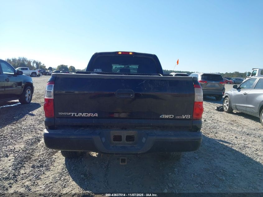 2006 Toyota Tundra Limited V8 VIN: 5TBDT48126S518641 Lot: 43637514