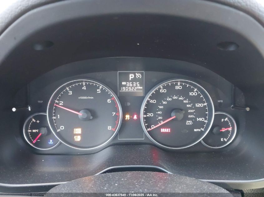 2013 Subaru Legacy 2.5I Premium VIN: 4S3BMBH64D3007247 Lot: 43637549