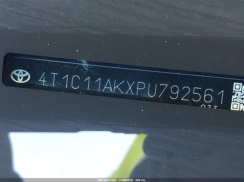 2023 TOYOTA CAMRY LE 4T1C11AKXPU792561