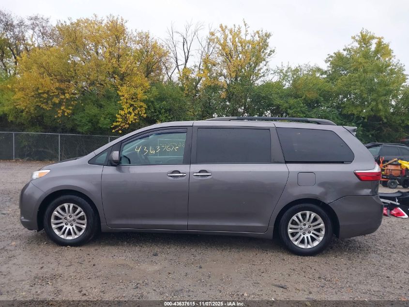 2015 Toyota Sienna Xle 8 Passenger VIN: 5TDYK3DC0FS532499 Lot: 43637615