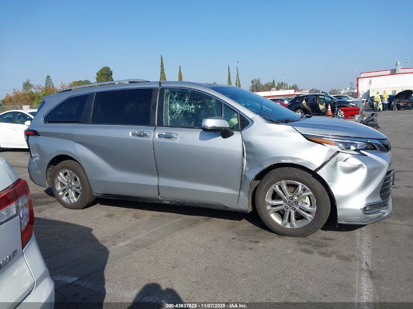 2022 Toyota Sienna Platinum VIN: 5TDESKFC5NS061555 Lot: 43637628