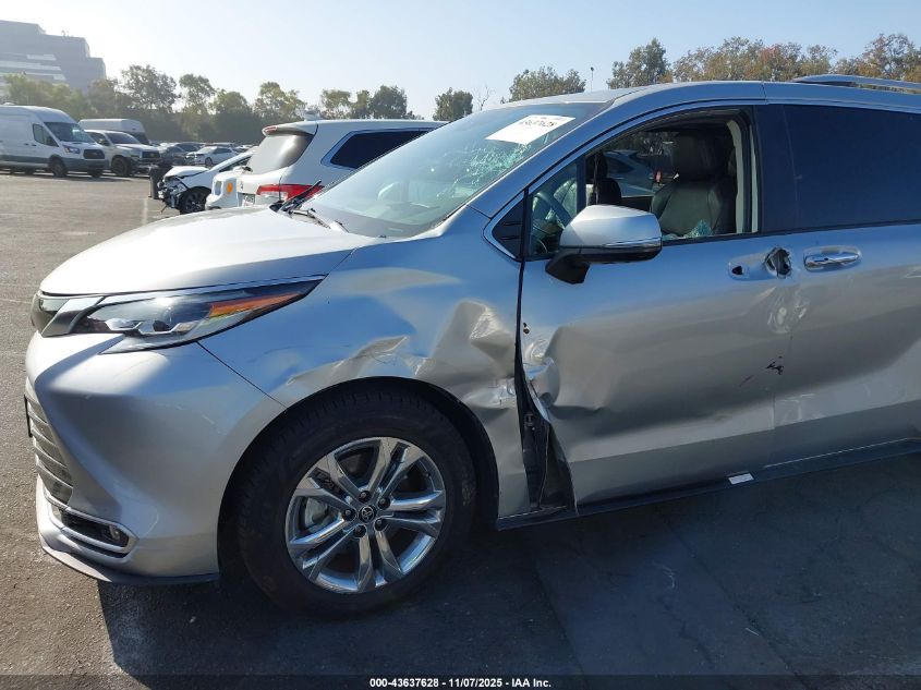 2022 Toyota Sienna Platinum VIN: 5TDESKFC5NS061555 Lot: 43637628