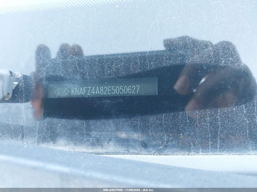 2014 Kia Forte Ex VIN: KNAFZ4A82E5050627 Lot: 43637658