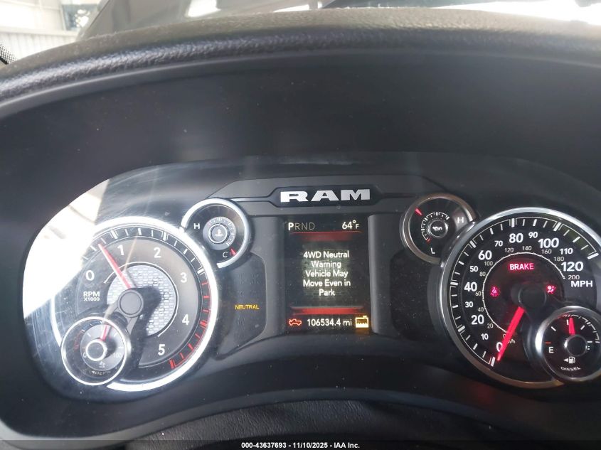 2019 Ram 3500 Tradesman 4X4 8' Box VIN: 3C63RRGL9KG674998 Lot: 43637693