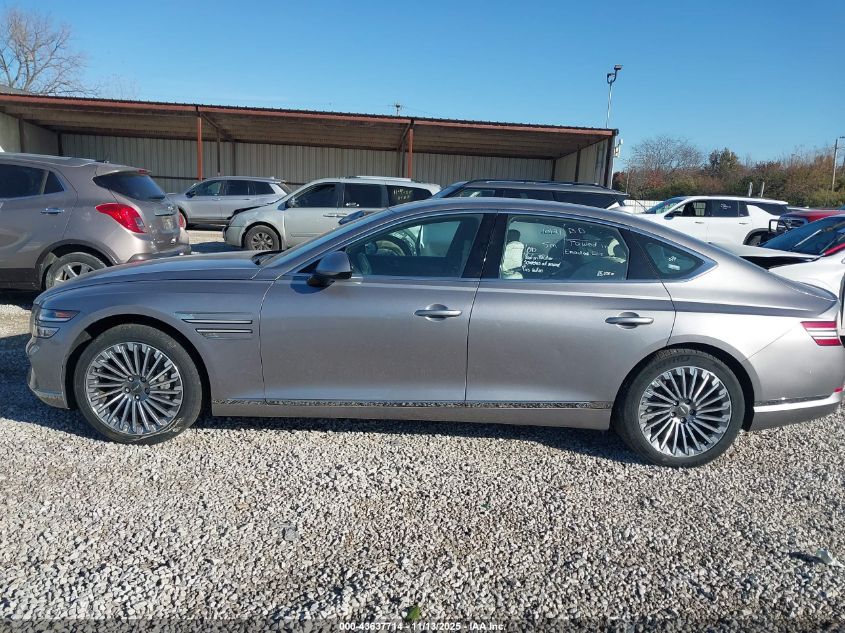 2023 Genesis Electrified G80 VIN: KMTGE4S17PU004693 Lot: 43637714