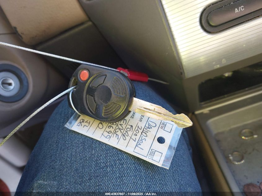 2007 Ford Edge Sel VIN: 2FMDK38C87BB23206 Lot: 43637807