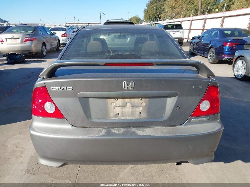 2005 Honda Civic Ex VIN: 1HGEM22985L071729 Lot: 43637817